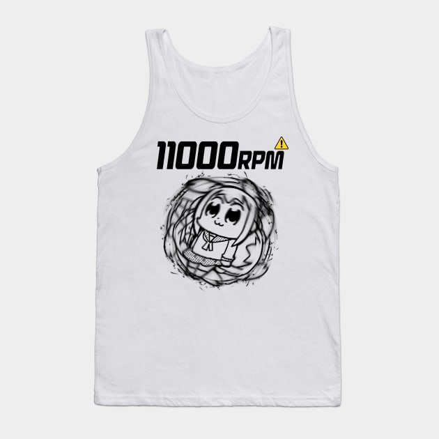 Pop Team Epic - 11000 RPM Tank Top by TobiGL